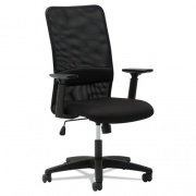 OIF Mesh High-Back Chair, Supports Up to 225 lb, 16" to 20.5" Seat Height, Black (SM4117)