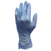 HOSPECO ProWorks Industrial Disposable Vinyl Grade Gloves, Powder-Free, Large, Blue, 1,000/Carton (GLV144FL)