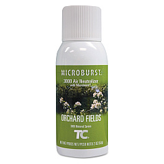 Rubbermaid Commercial Microburst 3000 Refill, Orchard Fields, 2 oz Aerosol Spray, 12/Carton (RCP4012561)