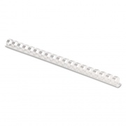 Fellowes Plastic Comb Bindings, 3/8" Diameter, 55 Sheet Capacity, White, 100/Pack (52371)