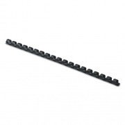 Fellowes Plastic Comb Bindings, 1/4" Diameter, 20 Sheet Capacity, Black, 25/Pack (52320)