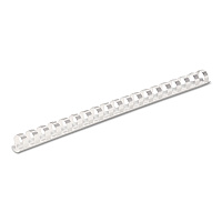 Fellowes Plastic Comb Bindings, 1/2" Diameter, 90 Sheet Capacity, White, 100/Pack (52372)