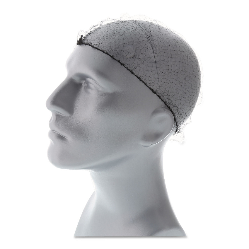 AmerCareRoyal Lightweight Latex-Free Hairnets, Nylon, 28", Black, 144/Box, 20 Boxes/Carton (RPH144LTBK28)
