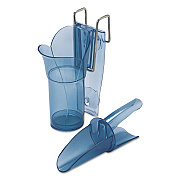 San Jamar Saf-T-Scoop and Guardian System for Ice Machines, 6-10 oz, Transparent Blue (SJMSI5000)