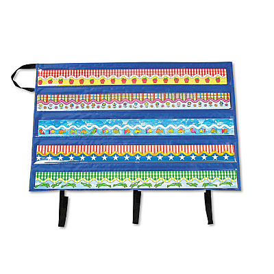 Carson-Dellosa Education Border Storage Pocket Chart, 41" x 24.5", Blue/Clear (CDPCD5652)