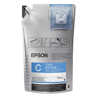 Epson T741200 UltraChrome DS Ink, Cyan, 6/Pk (T741220)