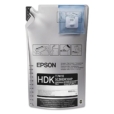 Epson T741100 UltraChrome DS Ink, Black, 6/Pack (T741120)