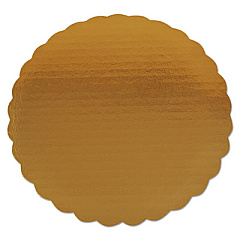 SCT Gold Cake Circles, Single Wall Construction, 9" Diameter, Gold, Paper, 200/Carton (SCH1610)