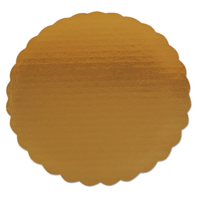 SCT Gold Cake Circles, Single Wall Construction, 9" Diameter, Gold, Paper, 200/Carton (SCH1610)
