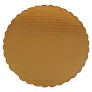 SCT Gold Cake Circles, Single Wall Construction, 14" Diameter x 0.13", Gold, Paper, 100/Carton (SCH1625)