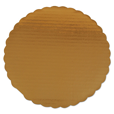 SCT Gold Cake Circles, Single Wall Construction, 14" Diameter x 0.13", Gold, Paper, 100/Carton (SCH1625)