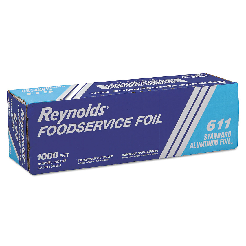 Reynolds Wrap Metro Aluminum Foil Roll, Standard Gauge, 12" x 1,000 ft (RFP611M)