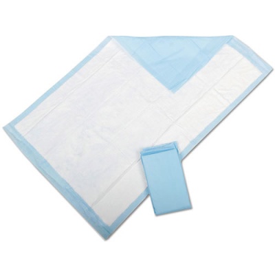 Medline Protection Plus Disposable Underpads, 23" x 36", Blue, 25/Bag (MSC281232)