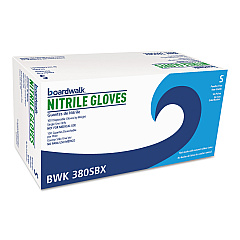 Boardwalk Disposable General-Purpose Nitrile Gloves, Small, Blue, 4 mil, 1,000/Carton (BWK380SCTA)