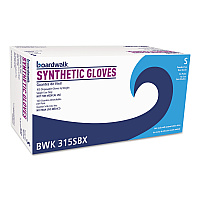 Boardwalk Powder-Free Synthetic Vinyl Gloves, Small, Cream, 4 mil, 100/Box (BWK315SBX)