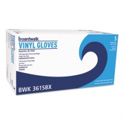 Boardwalk Exam Vinyl Gloves, Clear, Small, 3 3/5 mil, 100/Box, 10 Boxes/Carton (361SCT)