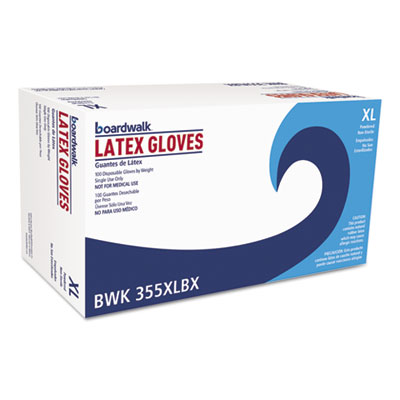 Boardwalk General Purpose Powdered Latex Gloves, X-Large, Natural, 4.4 mil, 1,000/Carton (BWK355XLCT)