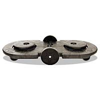 Rubbermaid Commercial BRUTE Tandem Dolly, Two-Container, 300 lb Capacity, 20.25w x 45d x 8h, Black (RCP264600BLA)