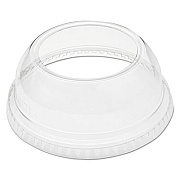 Dart Open-Top Dome Lid For 9-22 Oz Plastic Cups, Clear, 1.9"dia Hole, 1000/carton (DCCDLW662)