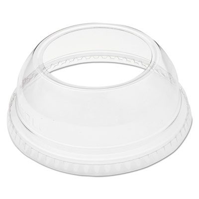 Dart Open-Top Dome Lid For 9-22 Oz Plastic Cups, Clear, 1.9"dia Hole, 1000/carton (DCCDLW662)