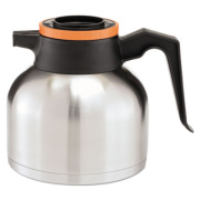 BUNN 1.9 Liter Thermal Carafe, Stainless Steel/Black/Orange (Decaf) (THERMORN)