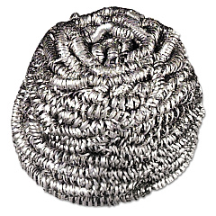 Scotch-Brite Stainless Steel Scrubber, Silver, 12/Carton (MMM19084)