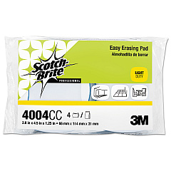 Scotch-Brite PROFESSIONAL Easy Erasing Pad 4004, 2.8 x 4.5 x 1.2, Blue/White, 12/Carton (MMM55658)