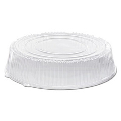 WNA Caterline Dome Lids, 18" Diameter x 3.63"h, Clear, Plastic, 25/Carton (WNAA18PETDMHI)