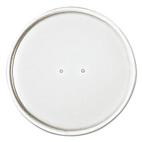 Solo Paper Lids for Food Containers, For 16 oz Containers, Vented, 3.9" Diameter x 0.9"h, White, 25/Bag, 20 Bags/Carton (SCCCH16A)