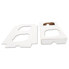 SCT CUPCAKE HOLDER INSERTS, 7.88 X 3.88 X 0.88, WHITE/KRAFT, 200/CARTON (SCH10004)