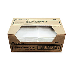 Chicopee Durawipe Shop Towels, 13 x 15, Flat, White, 300/Carton (CHI8483)