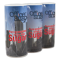Office Snax Reclosable Canister of Sugar, 20 oz, 3/Pack (OFX00019G)