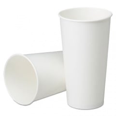 AbilityOne 7350016457875, SKILCRAFT, Disposable Paper Cups for Cold Beverages, 21 oz, White, 1,000/Box