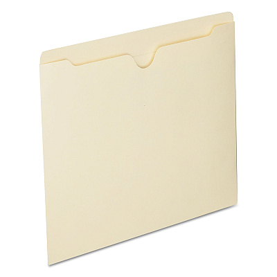 AbilityOne 7530016321016, SKILCRAFT Manila File Jacket, Straight Tab, Letter Size, Manila, 100/Box