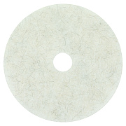 3M Ultra High-Speed Natural Blend Floor Burnishing Pads 3300, 19" Diameter, White, 5/carton (MMM18209)