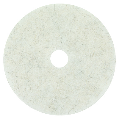 3M Ultra High-Speed Natural Blend Floor Burnishing Pads 3300, 19" Diameter, White, 5/carton (MMM18209)