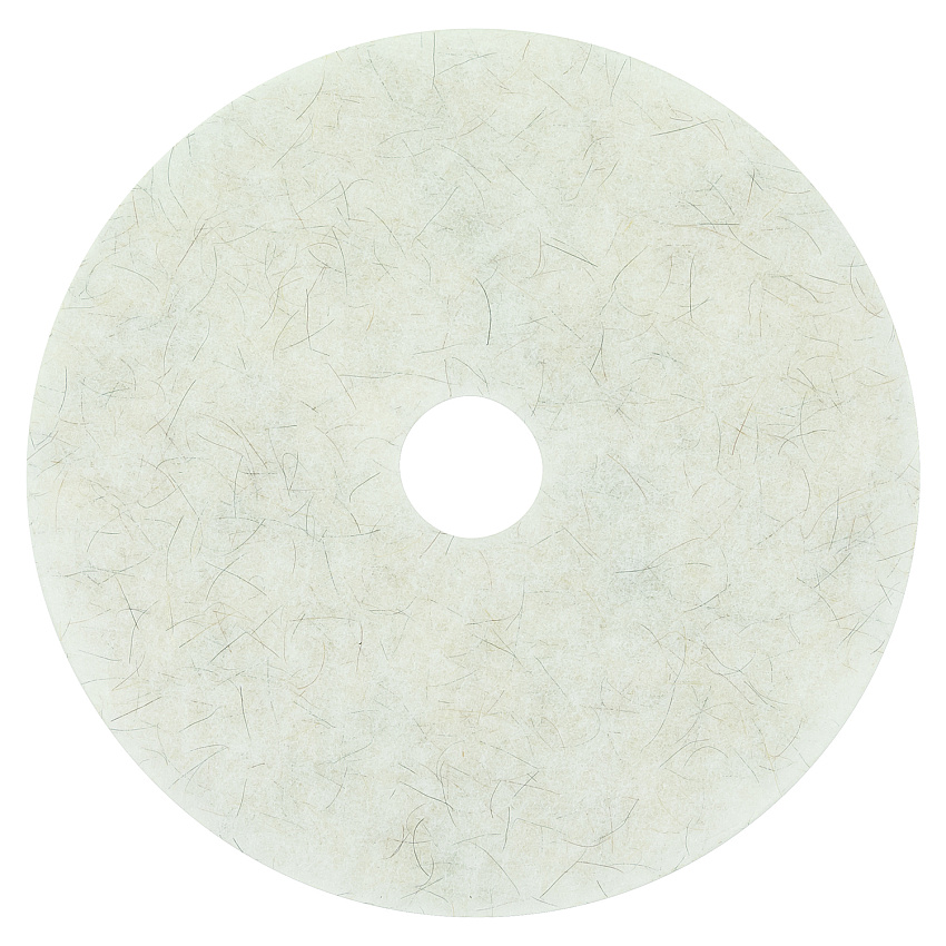 3M Ultra High-Speed Natural Blend Floor Burnishing Pads 3300, 19" Diameter, White, 5/carton (MMM18209)