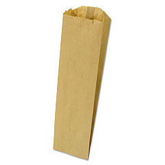 General Grocery Pint-Sized Paper Bags for Liquor Takeout, Pint Size, 3.75" x 2.25" x 11.25", Natural, 500/Bundle (BAGLQPINT500)