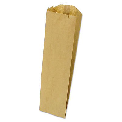General Grocery Pint-Sized Paper Bags for Liquor Takeout, Pint Size, 3.75" x 2.25" x 11.25", Natural, 500/Bundle (BAGLQPINT500)
