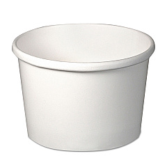 Solo Flexstyle Double Poly Paper Containers, 8 oz, White, Paper, 25/Pack, 20 Packs/Carton (SCCHS4085WH)