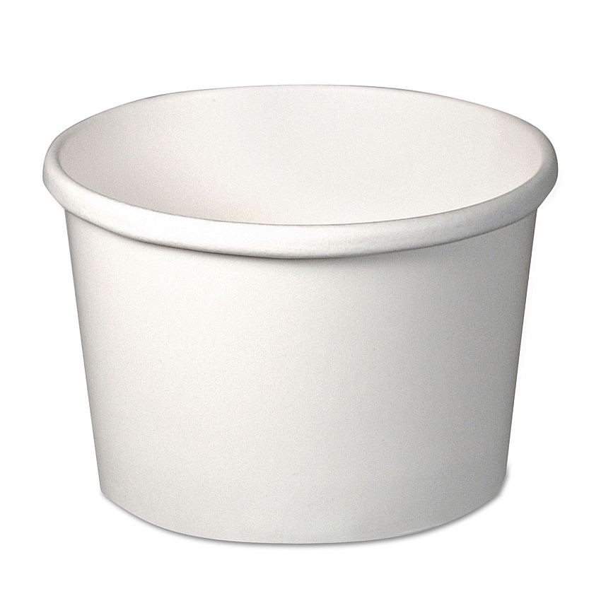 Solo Flexstyle Double Poly Paper Containers, 8 oz, White, Paper, 25/Pack, 20 Packs/Carton (SCCHS4085WH)
