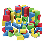 WonderFoam Blocks, High-Density Foam, Assorted Colors, 68/Pack (CKC4380)