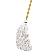 Boardwalk Handle/Deck Mops, #16 White Rayon Head, 57" Natural Wood Handle, 12/Carton (BWKRD60016S)