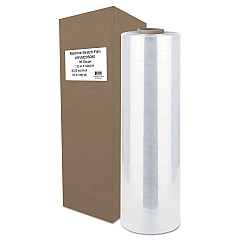 Universal Machine Stretch Film, 20" x 5,000 ft, 20.3 mic, (80-Gauge), Clear (UNVM205080)