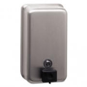 Bobrick ClassicSeries Surface-Mounted Soap Dispenser, 40 oz, 4.75 x 3.5 x 8.13, Stainless Steel (2111)