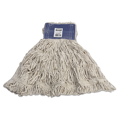 Rubbermaid Commercial Super Stitch Blend Mop, Cotton/Synthetic, X-Large, White, 6/Carton (RCPD25406WHICT)