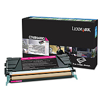 Lexmark C748H1MG Return Program High-Yield Toner, 10,000 Page-Yield, Magenta, TAA Compliant (LEXC748H4MG)