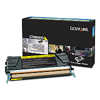 Lexmark C748H1YG Return Program High-Yield Toner, 10,000 Page-Yield, Yellow, TAA Compliant (LEXC748H4YG)