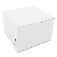 SCT White One-Piece Non-Window Bakery Boxes, 6 x 6 x 4, White, Paper, 250/Bundle (SCH0909)