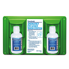 Boardwalk Emergency Eyewash Station, 16 oz Bottle, 2 Bottles/Station (BWK54842)